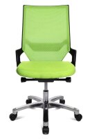Topstar Bürostuhl Autosynchron®-1 Alu, AU1090 T35 Stoff grün, Gestell alu