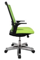 Topstar Bürostuhl Autosynchron®-1 Alu, AU1090 T35 Stoff grün, Gestell alu