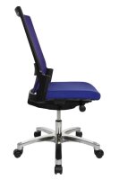 Topstar Bürostuhl Autosynchron®-1 Alu, AU1090 T38 Stoff blau, Gestell alu