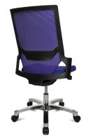 Topstar Bürostuhl Autosynchron®-1 Alu, AU1090 T38 Stoff blau, Gestell alu