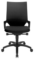 Topstar Bürostuhl Autosynchron®-2, AU2000 BI0 Stoff schwarz, Gestell schwarz