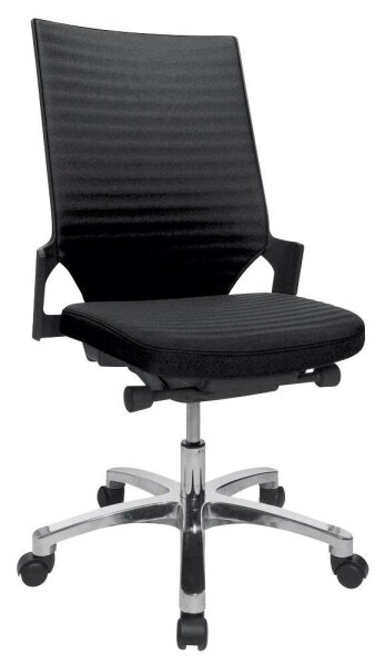 Topstar Bürostuhl Autosynchron®-2 Alu, AU2090 BI0 Stoff schwarz, Gestell alu