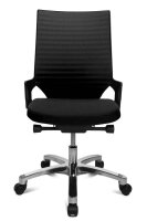 Topstar Bürostuhl Autosynchron®-2 Alu, AU2090 BI0 Stoff schwarz, Gestell alu