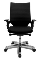 Topstar Bürostuhl Autosynchron®-2 Alu, AU2090 BI0 Stoff schwarz, Gestell alu