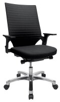 Topstar Bürostuhl Autosynchron®-2 Alu, AU2090 BI0 Stoff schwarz, Gestell alu