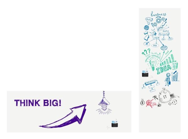 Legamaster selbstklebende Whiteboardfolie WRAP-UP blanko 150,0 x 101,0 cm, 1 St.