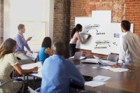 Legamaster Whiteboard BOARD-UP 75,0 x 100,0 cm weiß lackierter Stahl