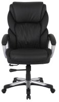 XXL Chefsessel, 10005 Kunstleder schwarz, Gestell schwarz