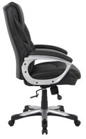 XXL Chefsessel, 10005 Kunstleder schwarz, Gestell schwarz