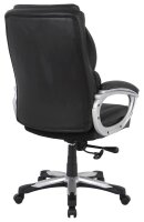 XXL Chefsessel, 10005 Kunstleder schwarz, Gestell schwarz