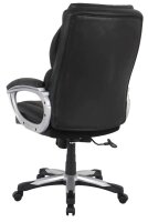XXL Chefsessel, 10005 Kunstleder schwarz, Gestell schwarz