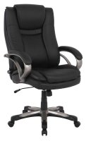 XXL Chefsessel, 10003 Kunstleder schwarz, Gestell schwarz