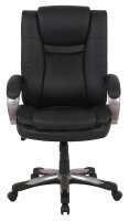 XXL Chefsessel, 10003 Kunstleder schwarz, Gestell schwarz