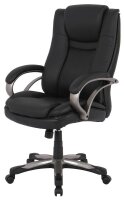 XXL Chefsessel, 10003 Kunstleder schwarz, Gestell schwarz
