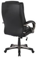 XXL Chefsessel, 10003 Kunstleder schwarz, Gestell schwarz
