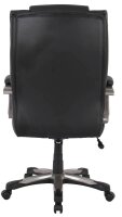 XXL Chefsessel, 10003 Kunstleder schwarz, Gestell schwarz