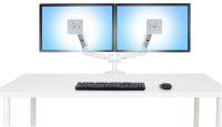 ergotron Monitor-Halterung LX Dual Side-by-Side 45-491-216 weiß für 2 Monitore, Tischklemme, Tischbohrung