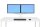 ergotron Monitor-Halterung LX Dual Side-by-Side 45-491-216 weiß für 2 Monitore, Tischklemme, Tischbohrung