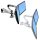ergotron Monitor-Halterung LX Dual Side-by-Side 45-491-216 weiß für 2 Monitore, Tischklemme, Tischbohrung