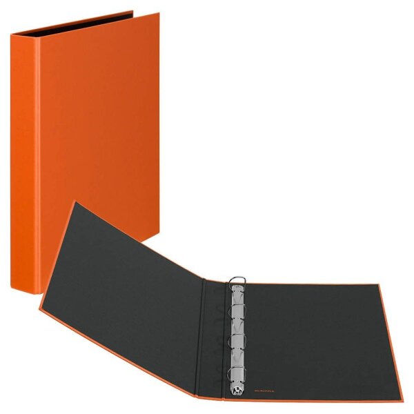 VELOFLEX Basic Ringbuch 4-Ringe orange 4,0 cm DIN A4