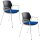Mayer Schalenstühle myPRIMO 2511 01 01 A 26 396 blau Stoff, 2 St.