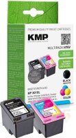KMP H75V schwarz, color Druckerpatronen kompatibel zu HP...