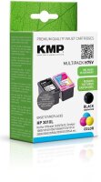KMP H75V schwarz, color Druckerpatronen kompatibel zu HP...