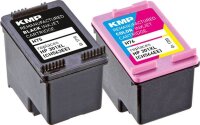 KMP H75V schwarz, color Druckerpatronen kompatibel zu HP 301XL (CH563EE/CH564EE), 2er-Set