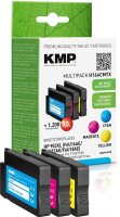 KMP H166CMYX cyan, magenta, gelb Druckerpatronen...