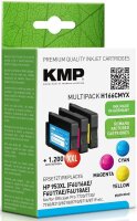 KMP H166CMYX cyan, magenta, gelb Druckerpatronen...