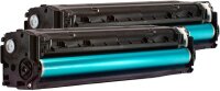 KMP H-T144D  schwarz Toner kompatibel zu HP 128A (CE320AD), 2er-Set