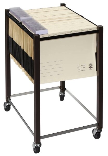 LEITZ Hängemappenwagen braun für bis zu 40 A4 oder 30 A3 Hängemappen