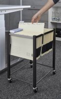 LEITZ Hängemappenwagen braun für bis zu 40 A4 oder 30 A3 Hängemappen