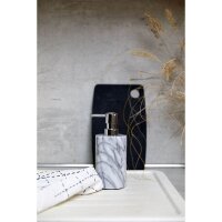 WENKO Seifenspender Onyx 22524100 weiß Marmor 230,0 ml