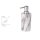 WENKO Seifenspender Onyx 22524100 weiß Marmor 230,0 ml