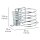 WENKO Haartrocknerhalter Milano silber, 1 St.