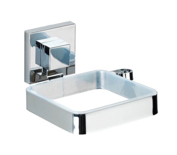 WENKO Haartrocknerhalter Quadro silber, 1 St.