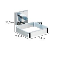 WENKO Haartrocknerhalter Quadro silber, 1 St.