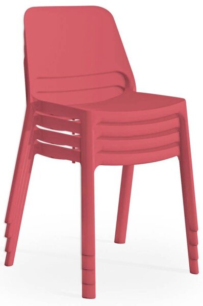 Mayer Stapelstühle myNUKE 2050 64 rot Kunststoff, 4 St.