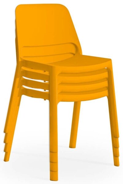 Mayer Stapelstühle myNUKE 2050 62 orange Kunststoff, 4 St.