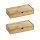 WENKO Terra Ordnungsboxen braun 28,0 x 14,0 x 6,0 cm, 2 St.