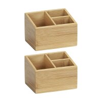 WENKO Terra Ordnungsboxen braun 12,0 x 9,0 x 8,5 cm, 2 St.