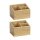 WENKO Terra Ordnungsboxen braun 12,0 x 9,0 x 8,5 cm, 2 St.