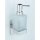 WENKO Seifenspender Genova 25404100 silber, glänzend Edelstahl, Glas 200,0 ml