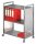 Kerkmann Bürowagen silber 3 Ebenen 70,0 x 40,0 x 84,0 cm