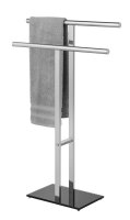 WENKO Handtuchständer Lava silber