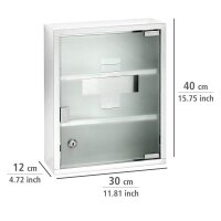 WENKO Medizinschrank ohne Norm silber