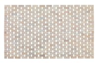 WENKO Badematte Bamboo weiß 50,0 x 80,0 cm