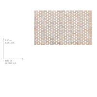 WENKO Badematte Bamboo weiß 50,0 x 80,0 cm