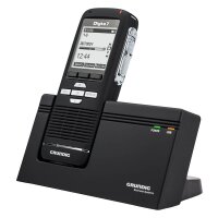 GRUNDIG Digta 7 Premium Set mit DigtaSoft One Software digitales Diktiergerät-Set 2 GB